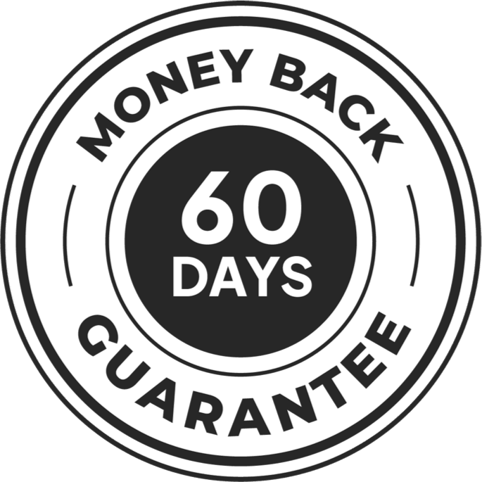 Venus Factor 60-day 100% satisfaction money-back guarantee badge